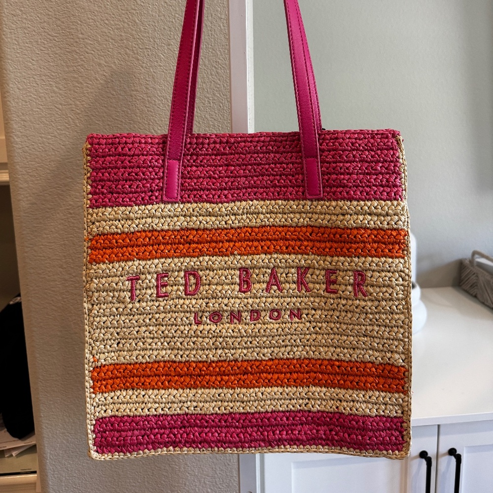 TED BAKER WOVWN TOTE BAG